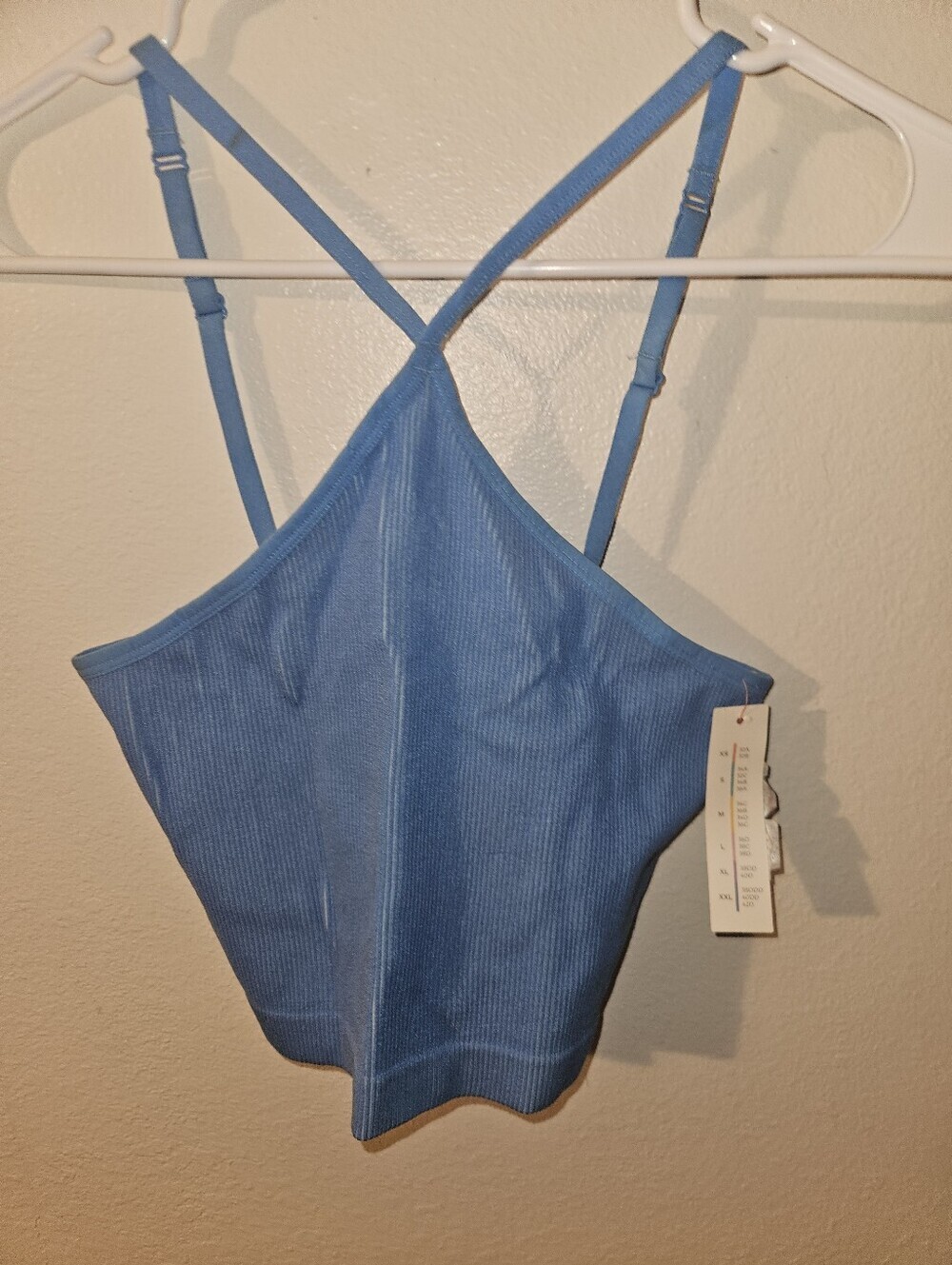 Colsie Juniors Blue Sports Bra Size L